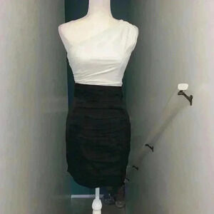 Express one shoulder ruched dress size 2